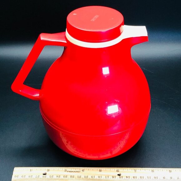 Strawberry Red Thermal Carafe by Tiger Japan Mod Design Hot Cold Vacuum Bottle - Picture 8 of 11